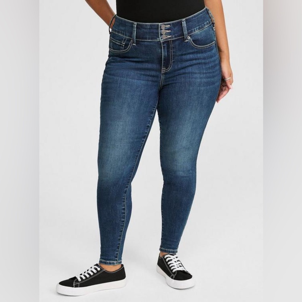 Torrid Super Soft Denim Jeggings Plus Size 18 Tall
